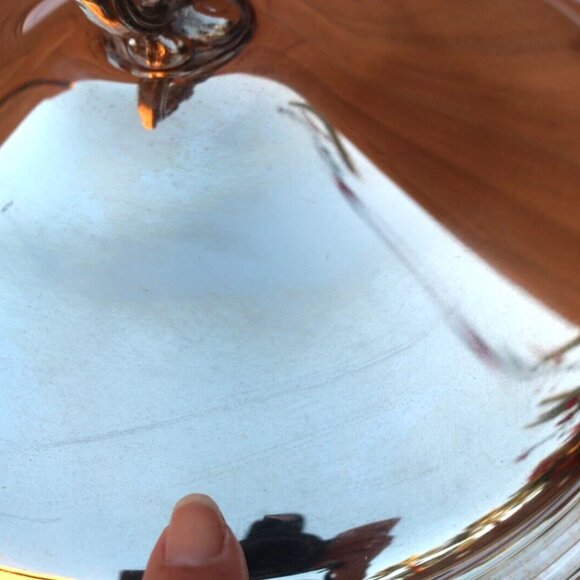 ENGLISH SILVER MFG CORP USA BY LEONARD FOOTED CASSEROLE DISH WITH LID - Picture 14 of 16